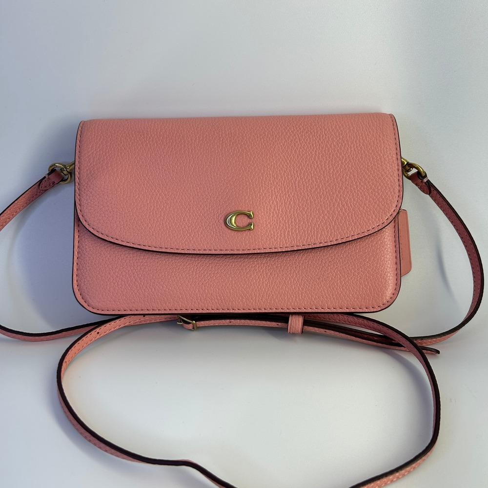 Coach Hayden Crossbody Pink Pebbled Leather Bag Excellent